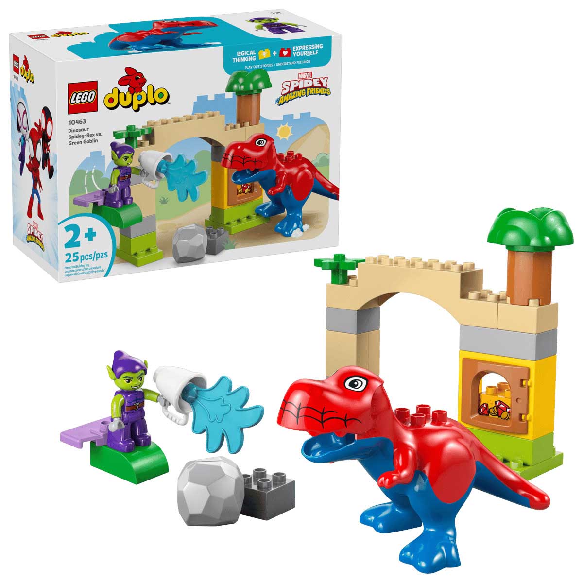 LEGO DUPLO Marvel Dinosaur Spidey-Rex vs. Green Goblin