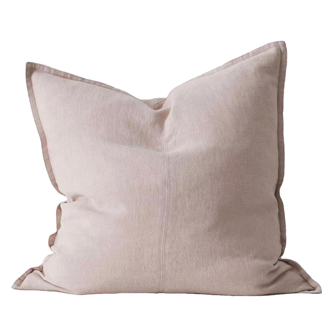 Weave Home Como Panelled European Linen Cushion 50cm x 50cm