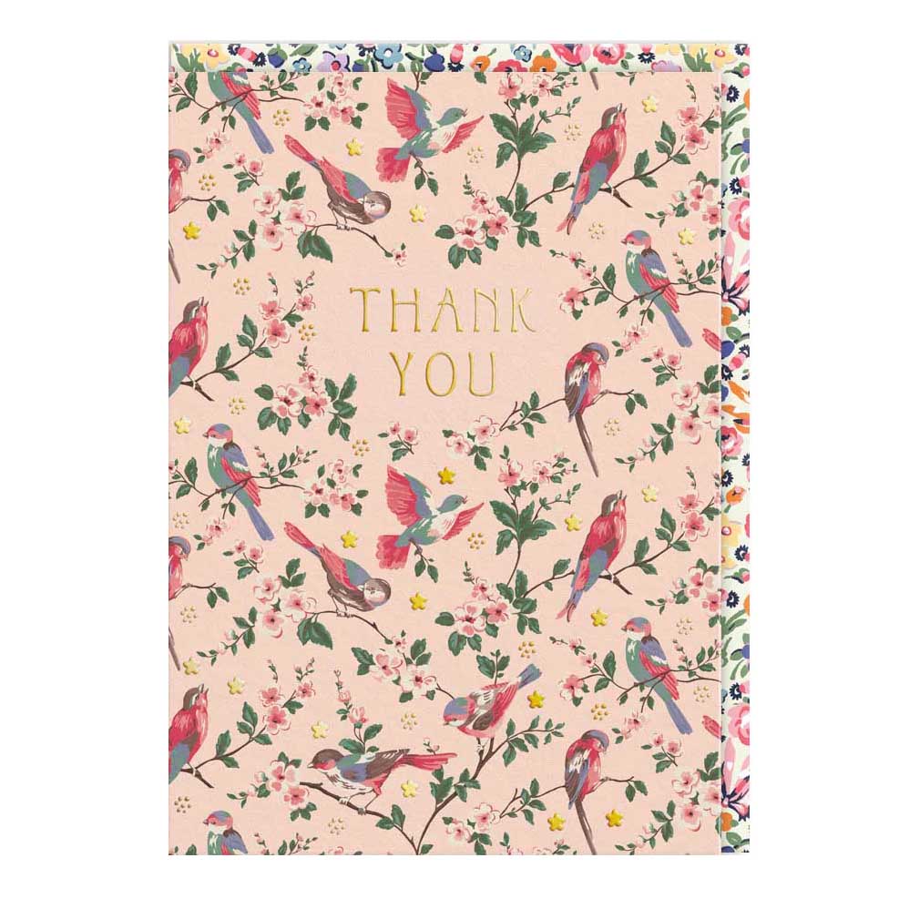 Cath Kidston Garden Birds Thank You Card