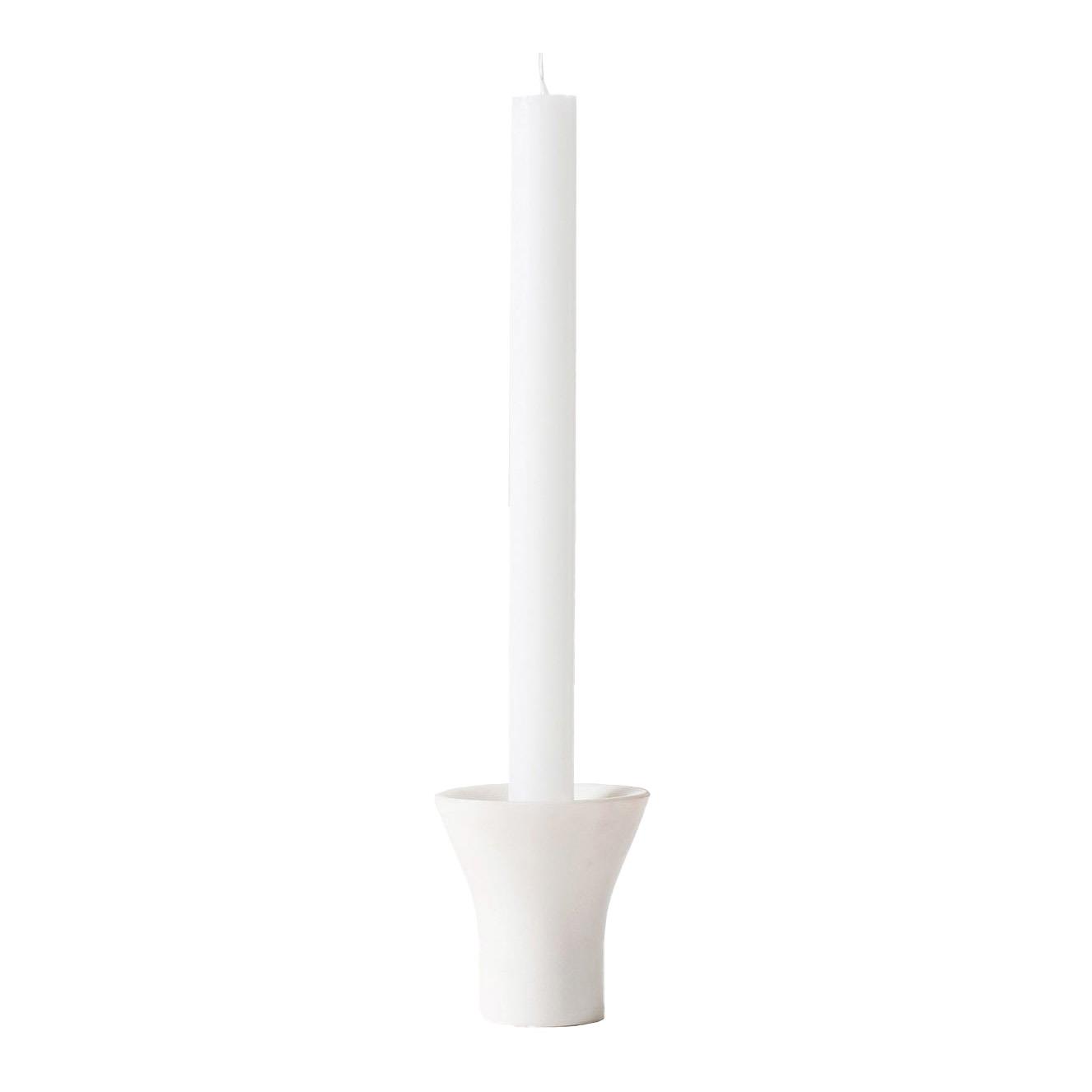 Città Flare Candle Holder White 7.5x8cm