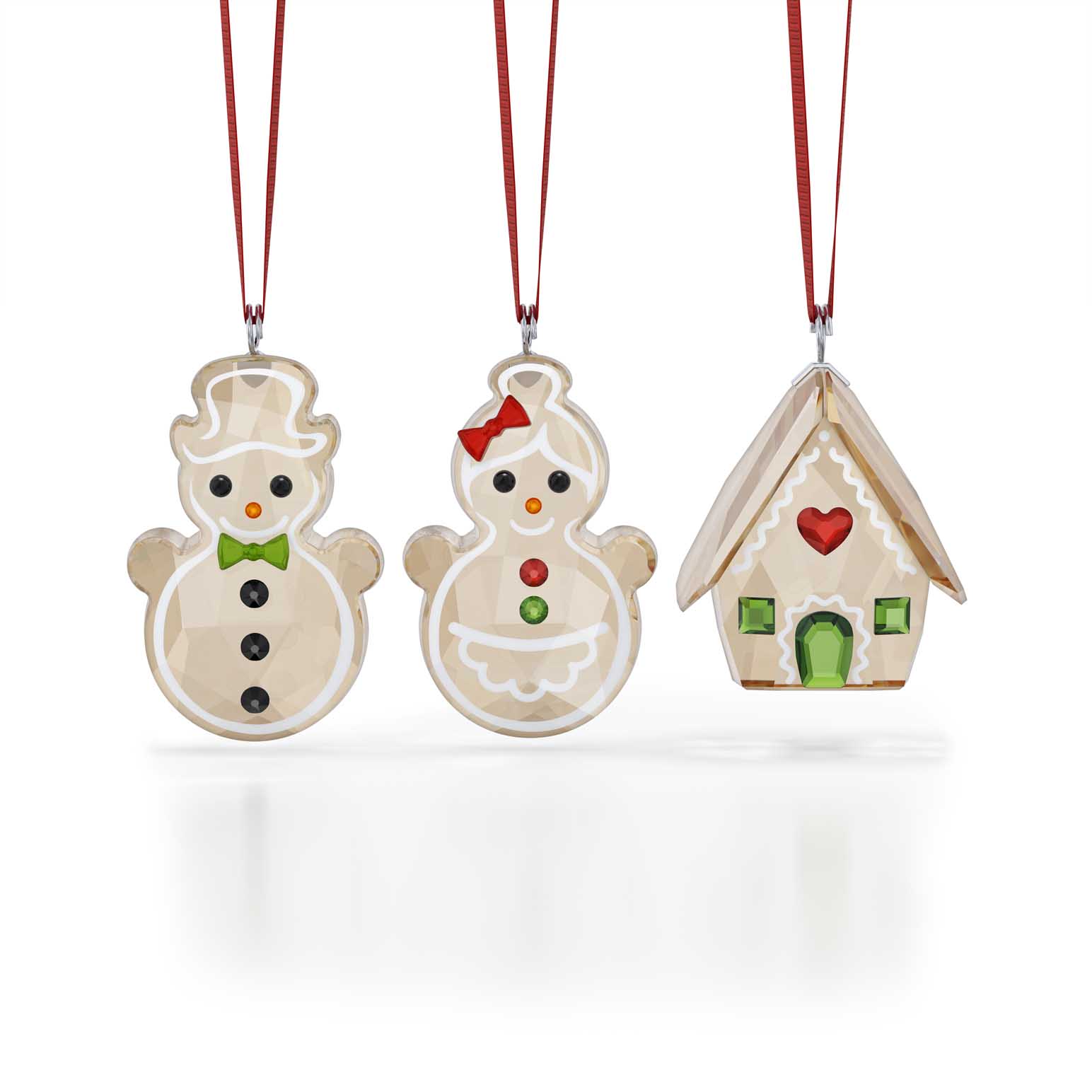 Swarovski Holiday Cheers Gingerbread Ornament Set