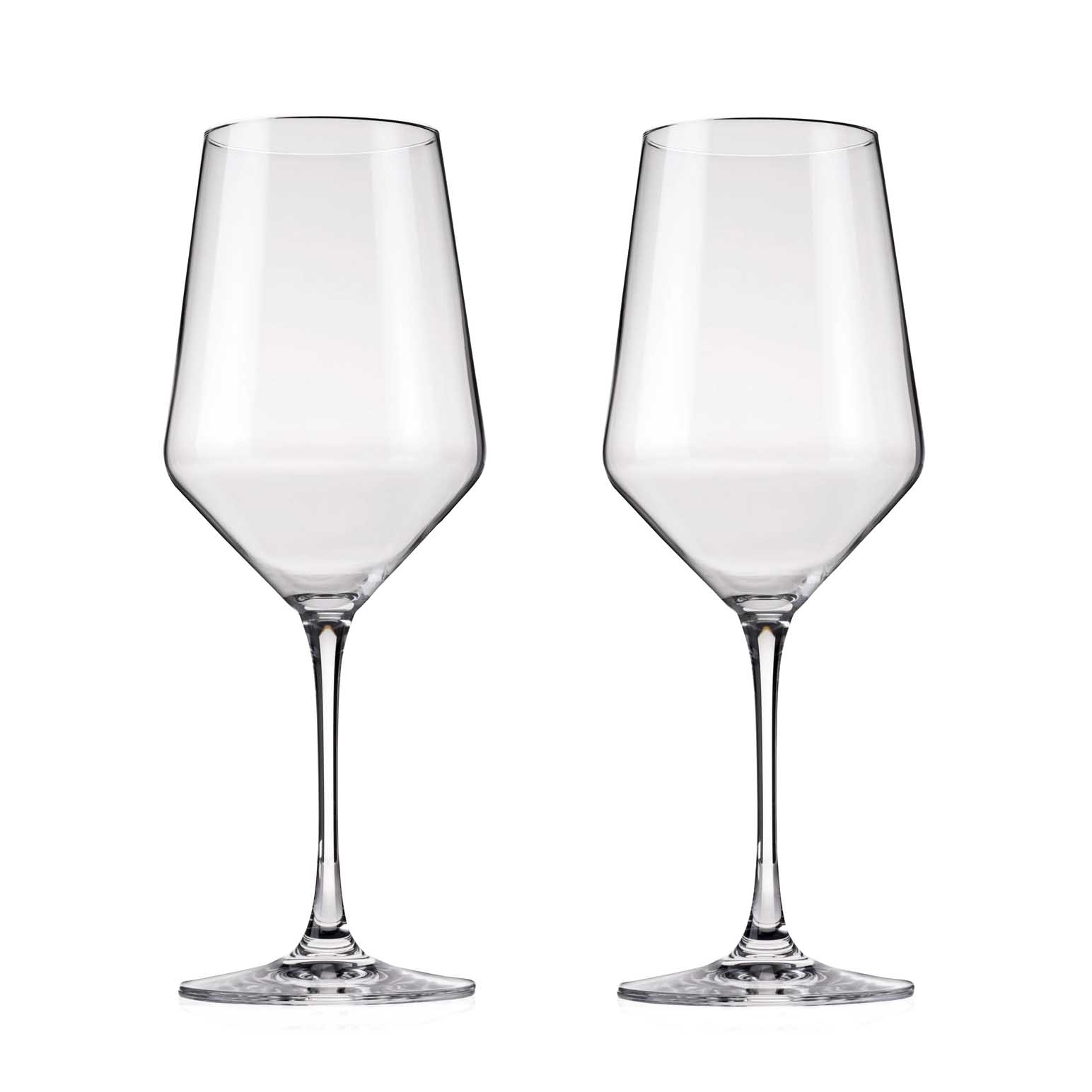 Viski Raye Crystal Bordeaux Glasses Set Of 2