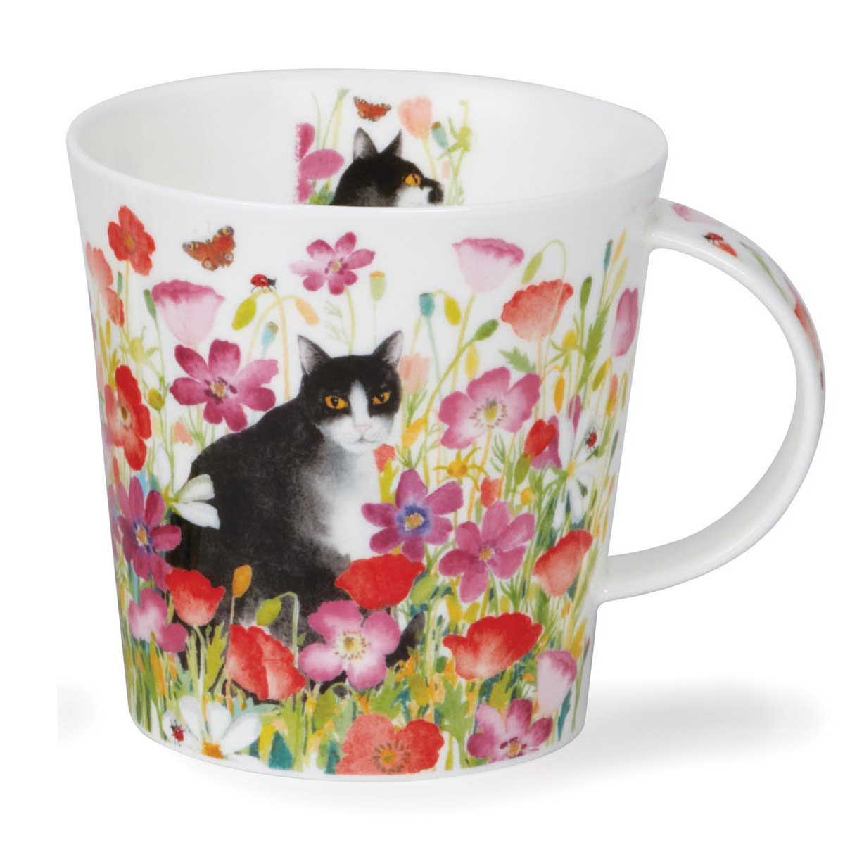 Dunoon Cairngorm Pretty Paws Black & White Mug