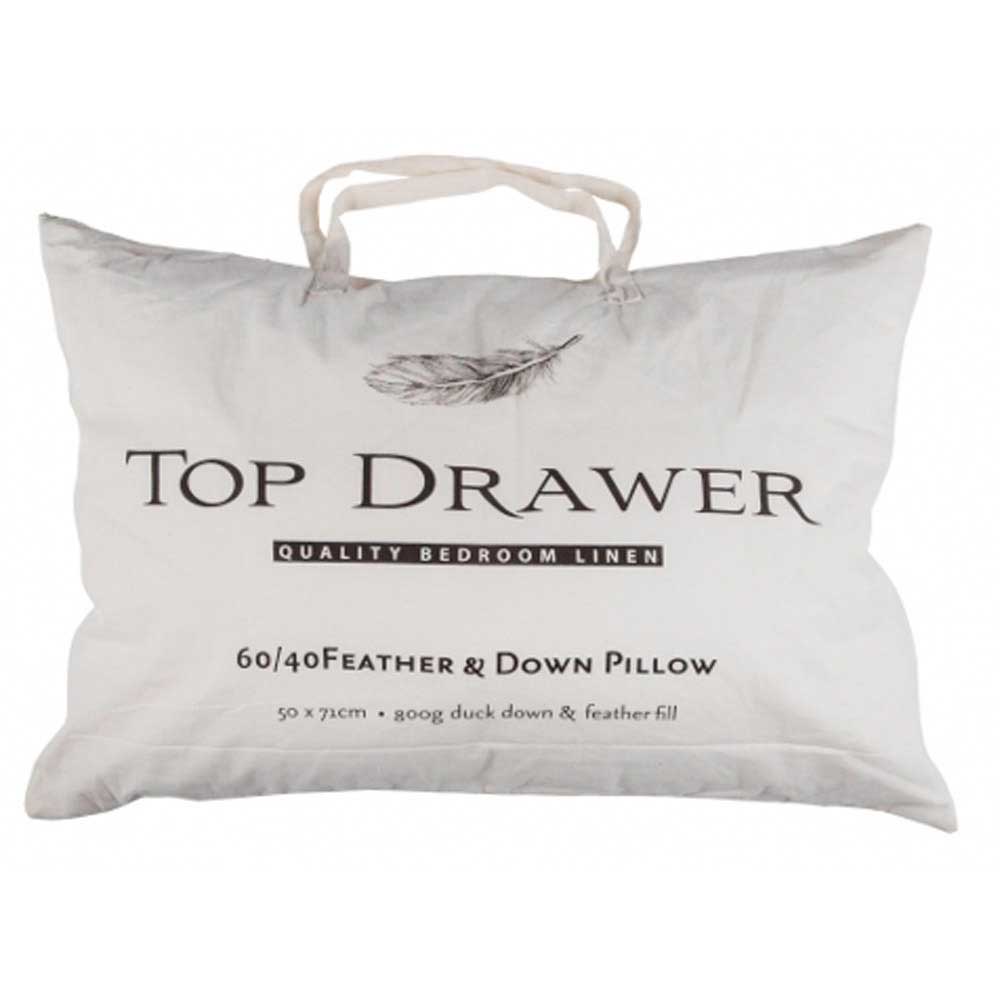 Top Drawer Down & Feather 40/60 Pillow 800g
