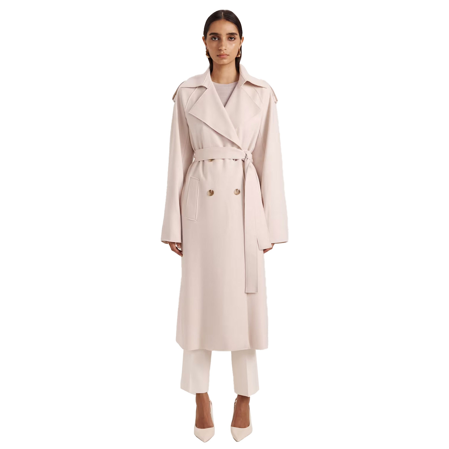 Saba Karla Coat Saba Trench Coat SABA Karla Wool Longline Trench