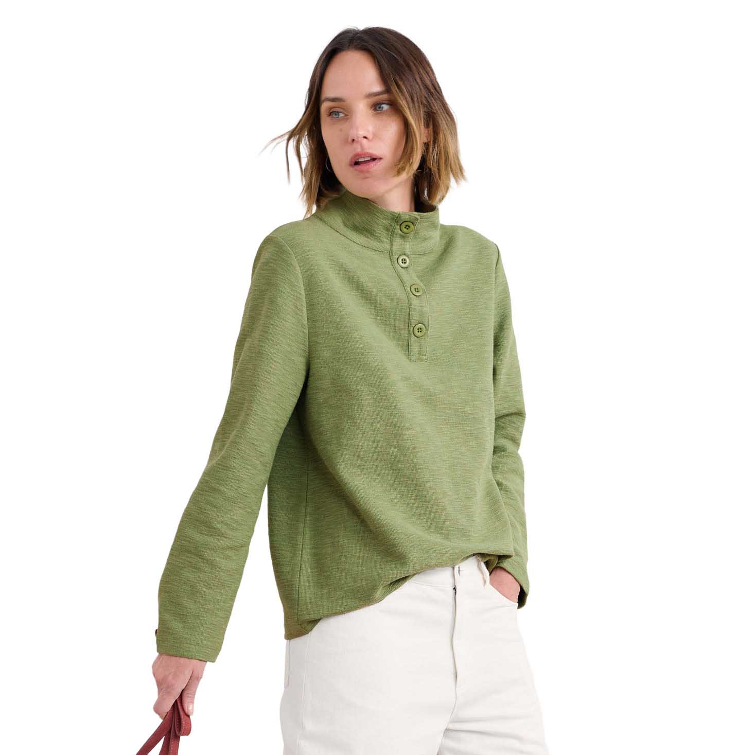 Seasalt Cornwall Last Boat Sweatshirt Moss