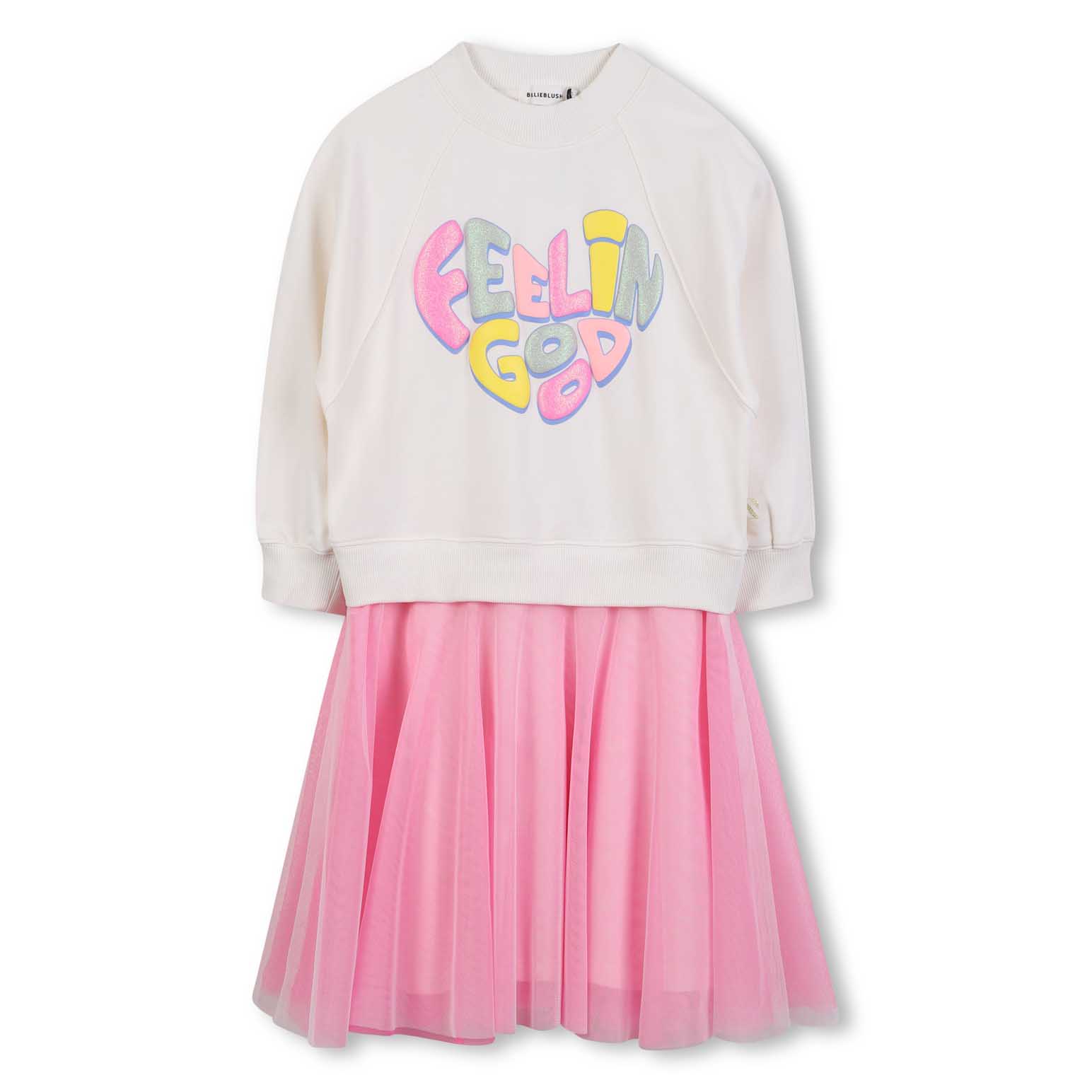 Billieblush Puff Print Dress 3Y-6Y