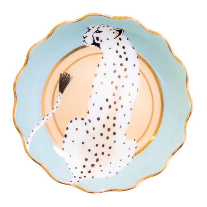 Yvonne Ellen Fluted Trinket Dish -Leopard