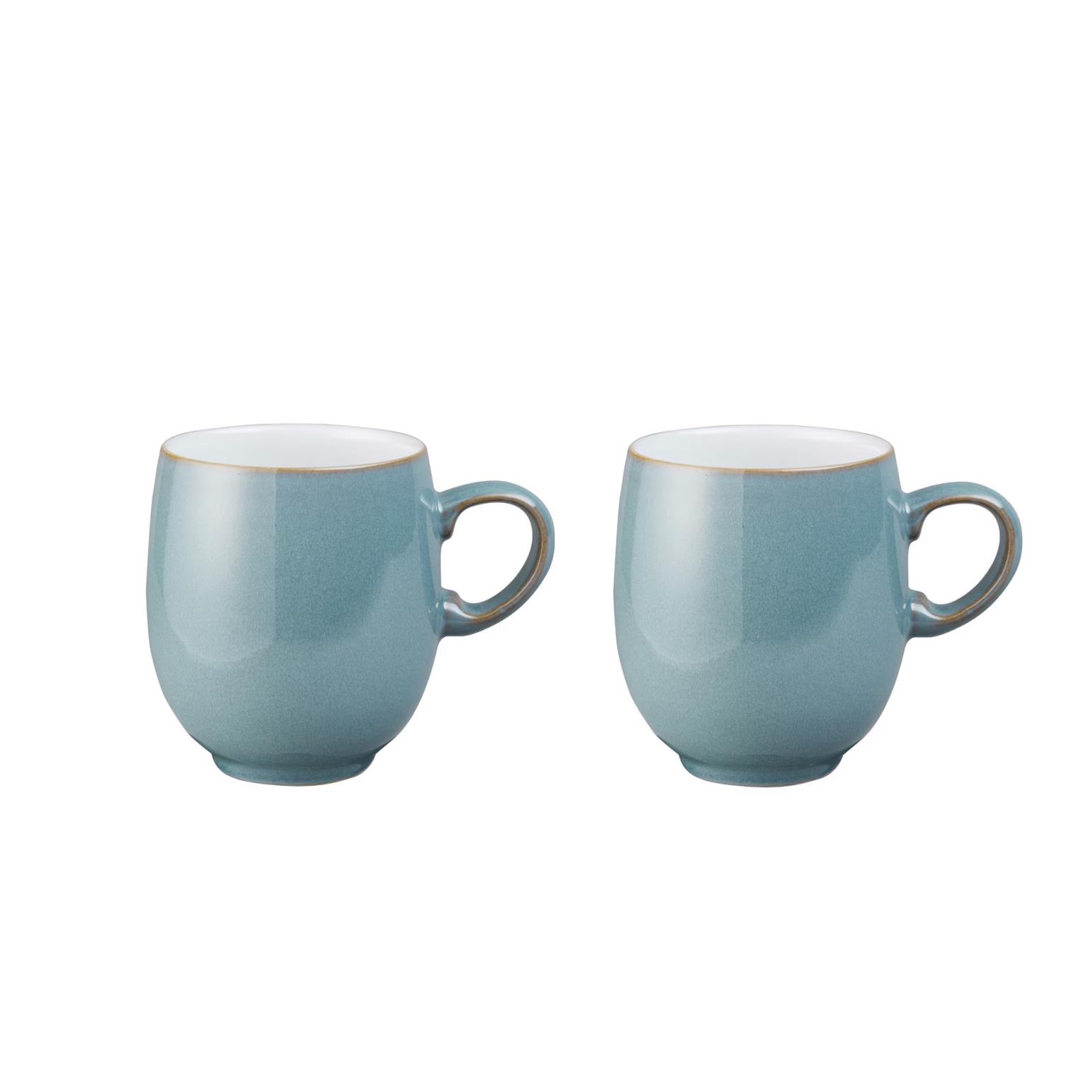 Denby Azure Small Curve Mug 310ml Set Of 2