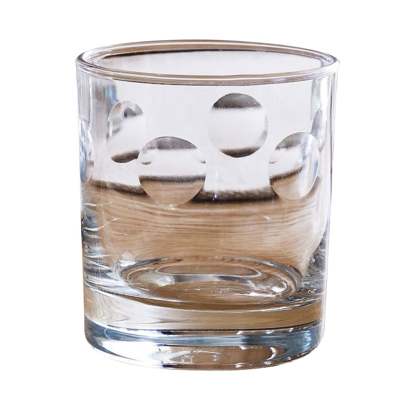 West Elm Dot Glass