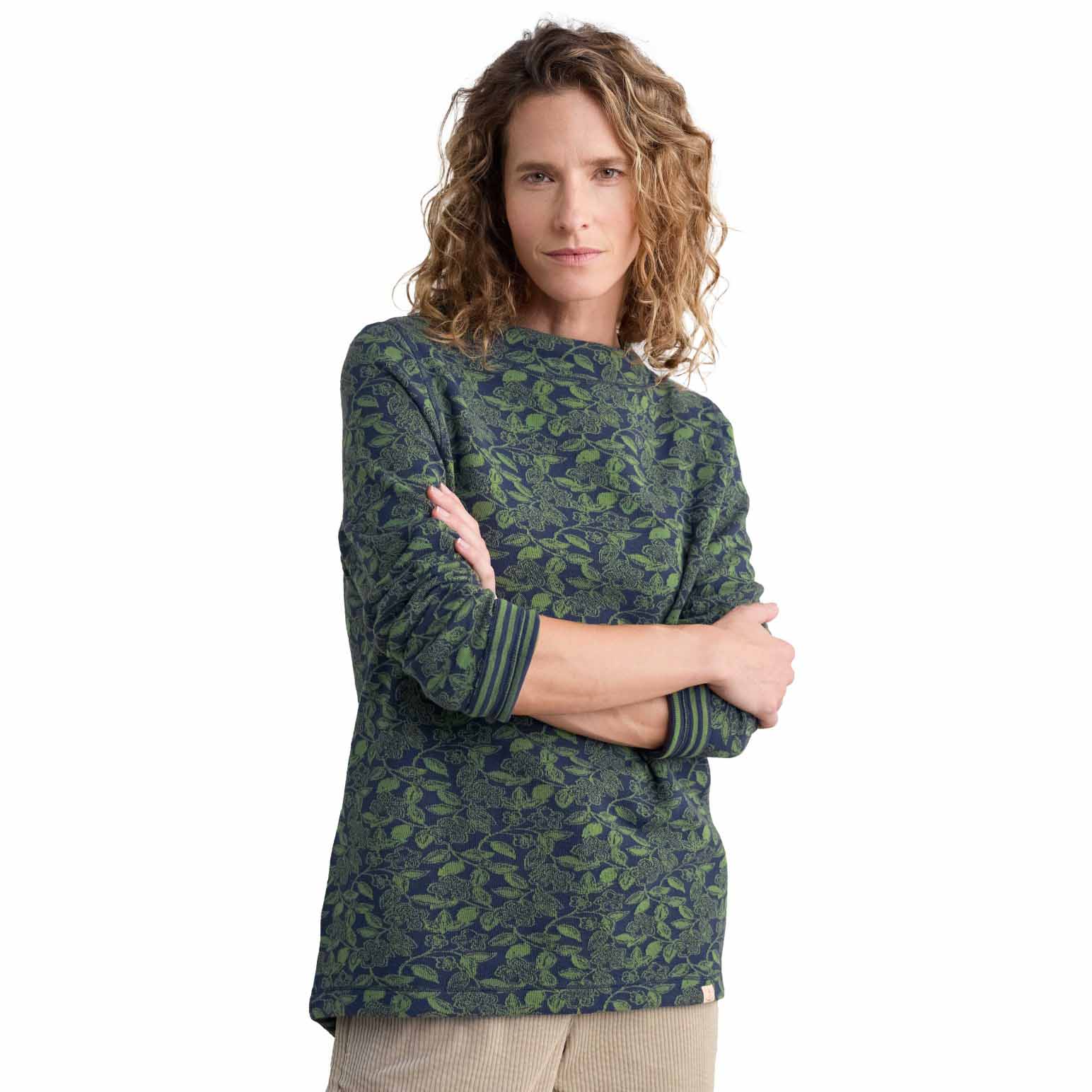 Seasalt Cornwall Shore Sighting Top Inked Line Flower Maritime