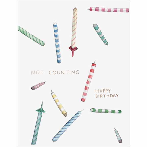 Not Counting Candles Foil Card