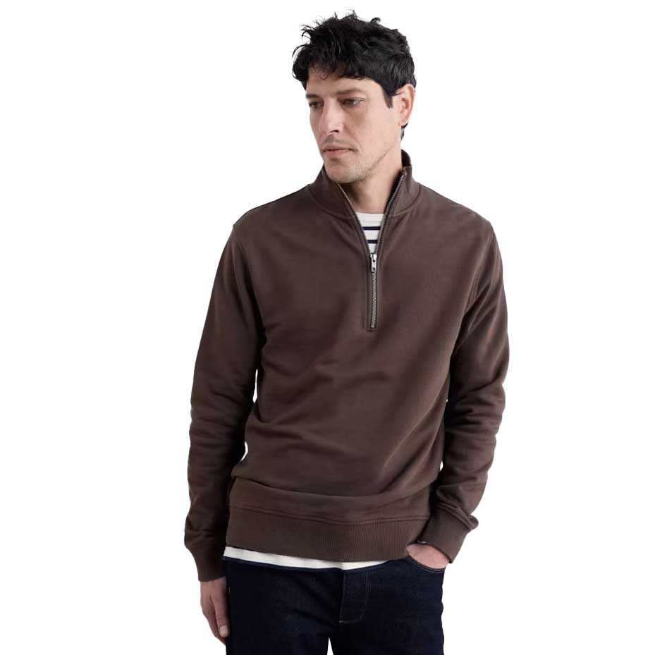 Seasalt Cornwall Mens Wood Moss Sweatshirt Pepper