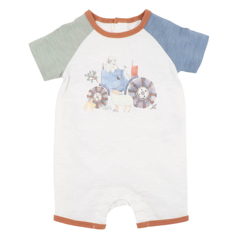 Bébé Clayton Farm Scene Ss Romper
