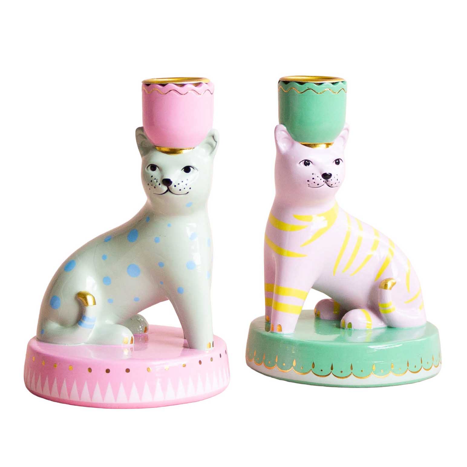 Yvonne Ellen Animal Candlestickholder Set of 2