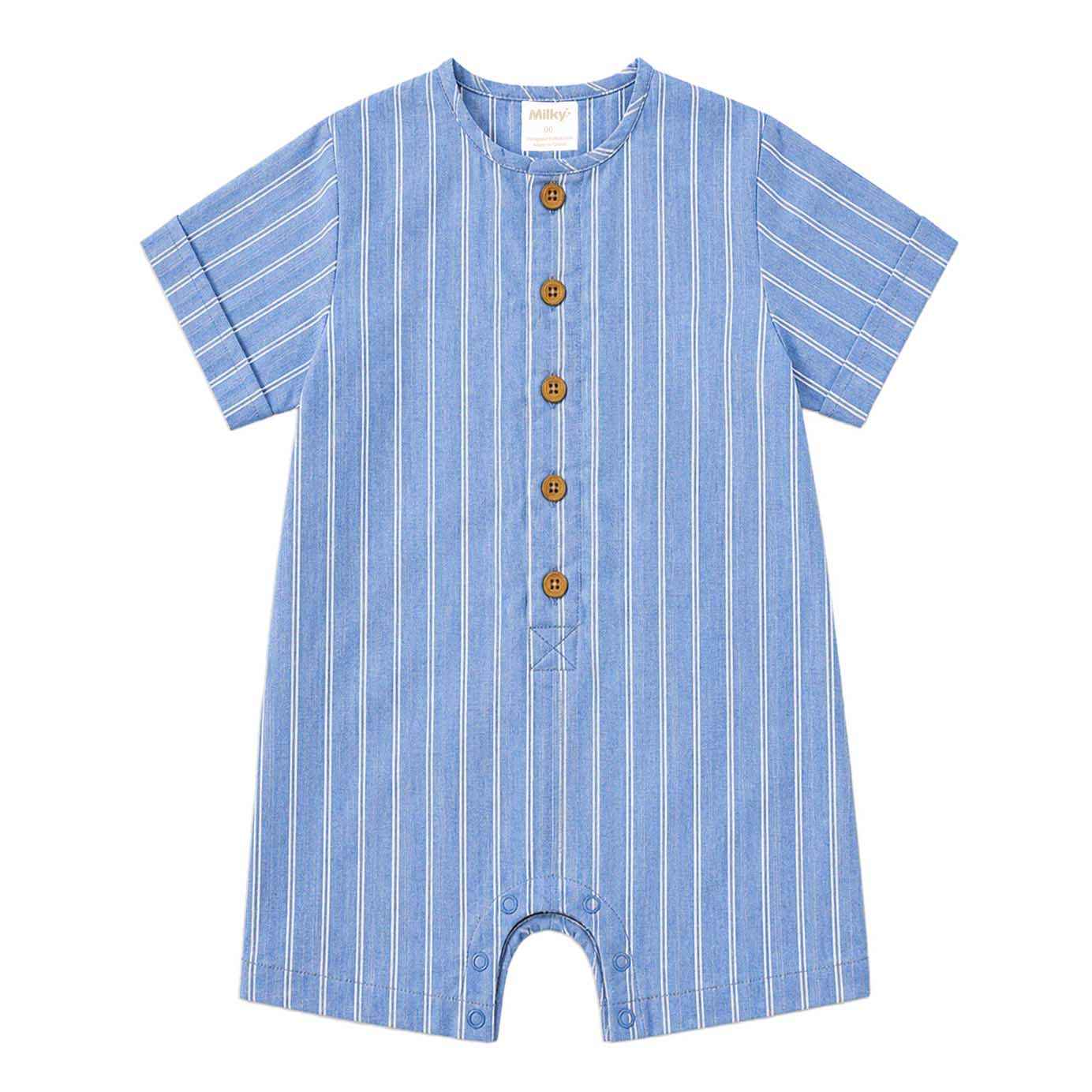 Milky Stripe Playsuit 00-1Y
