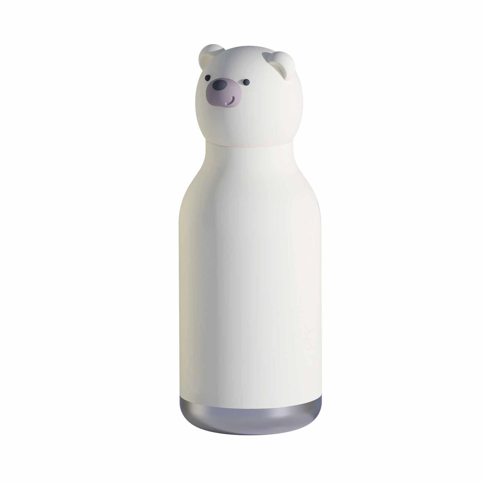 Asobu Bestie Bottle Polar Bear Double Wall Insulated Bottle 460ml White
