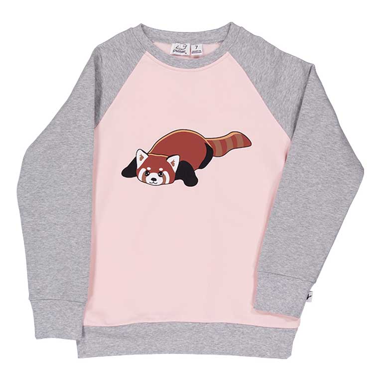 Kissed By Radicool Lazy Panda Raglan Crew