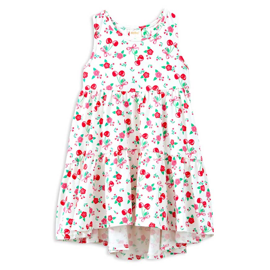 Milky Sweet Cherry Dress