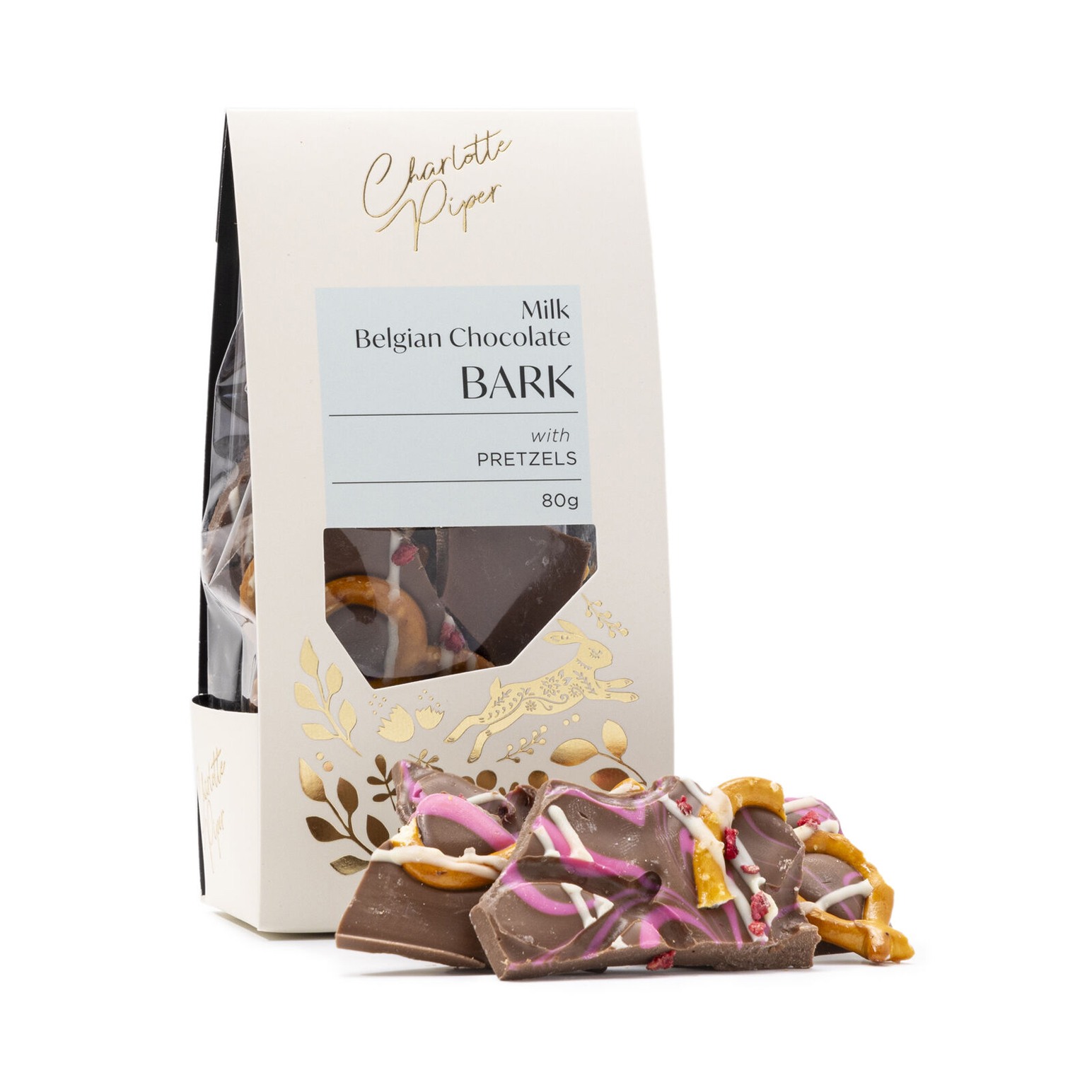 Charlotte Piper Easter Milk Chocolate Bark 80g