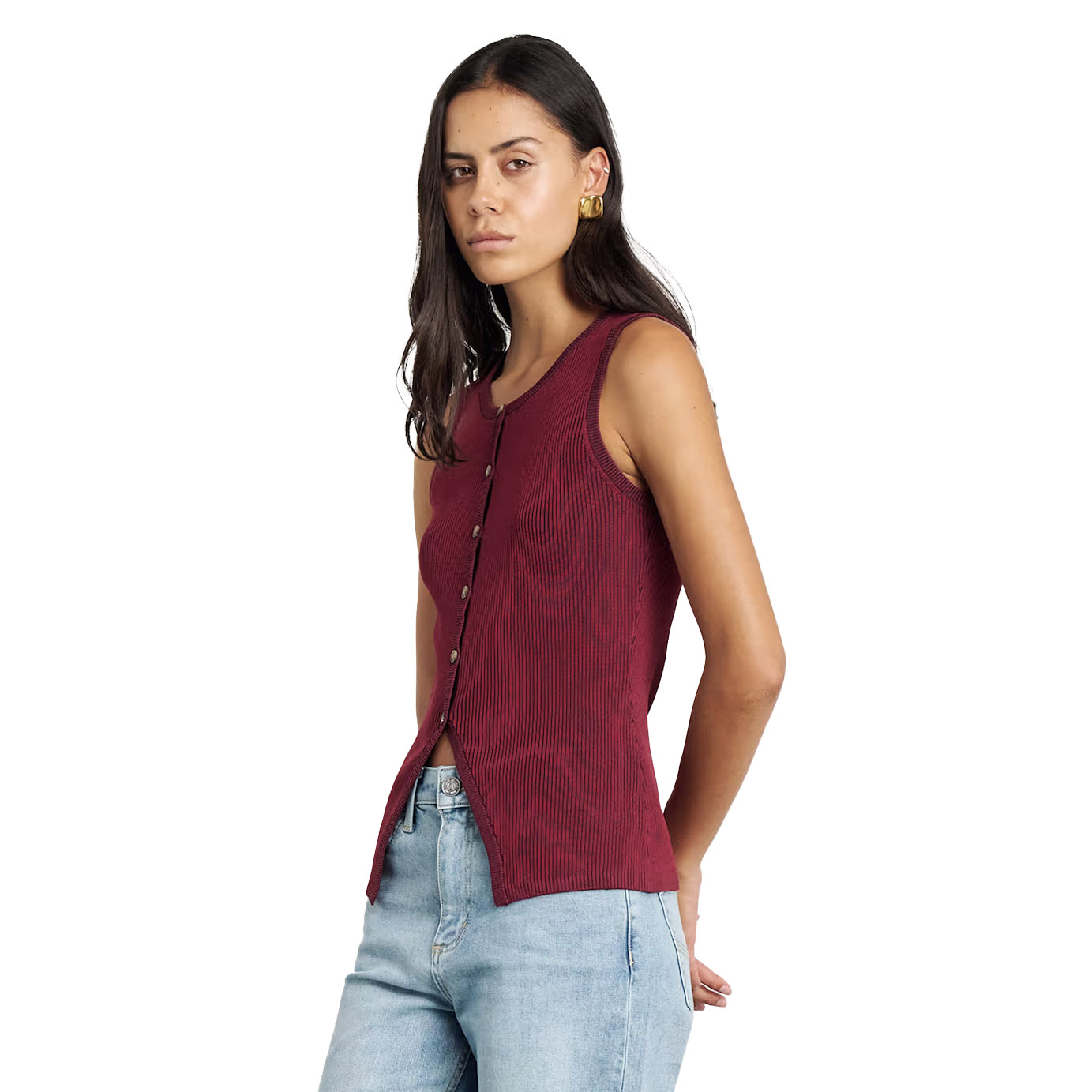 JAG Alora Longline Knit Vest