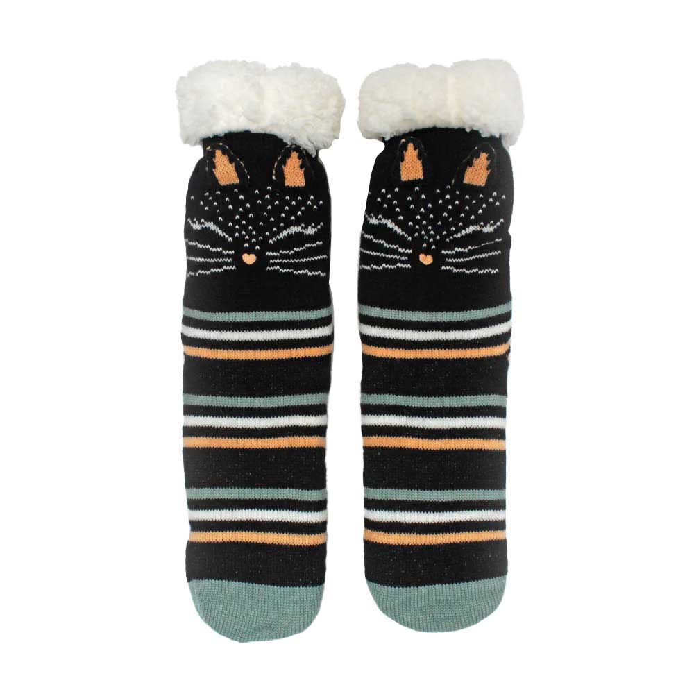 House Of Disaster Feline Slipper Socks