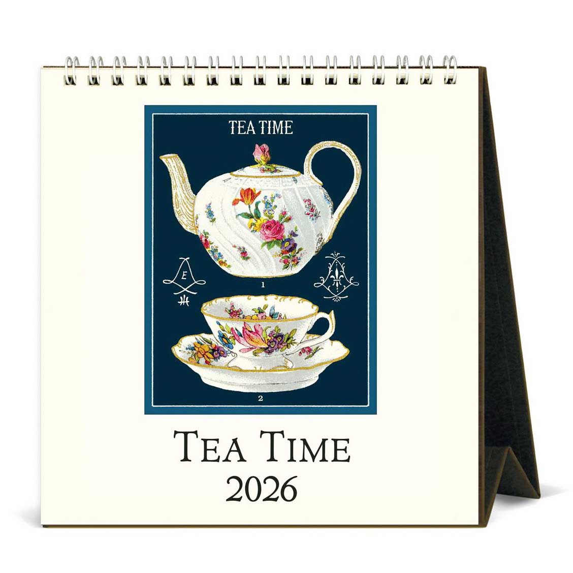 Cavallini Tea Time 2026 Desk Calendar