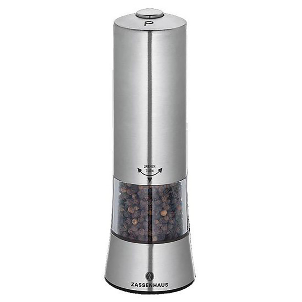 Zassenhaus Gera Electric Pepper Mill Stainless Steel 18cm