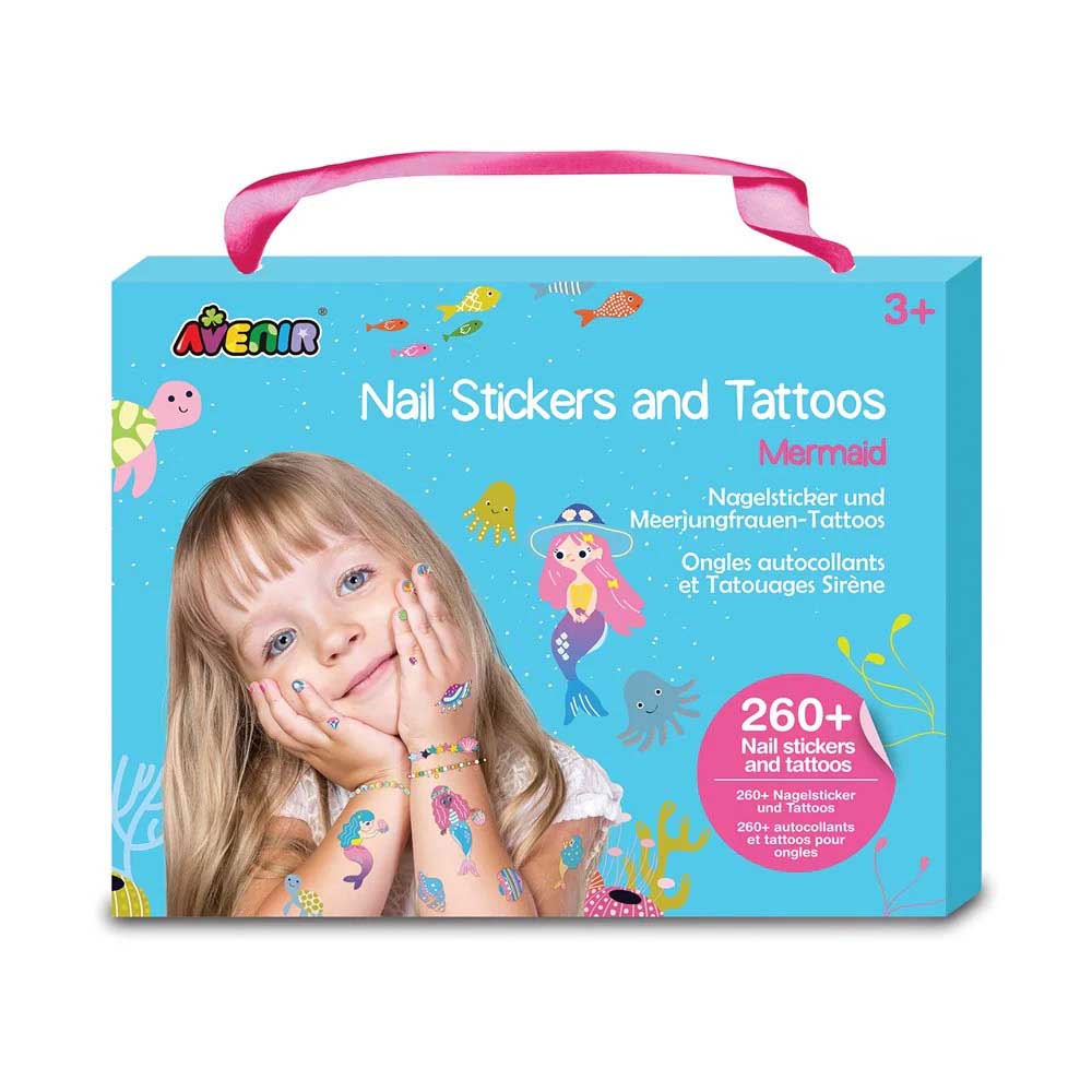 Avenir Nail Stickers And Tattoos Mermaid