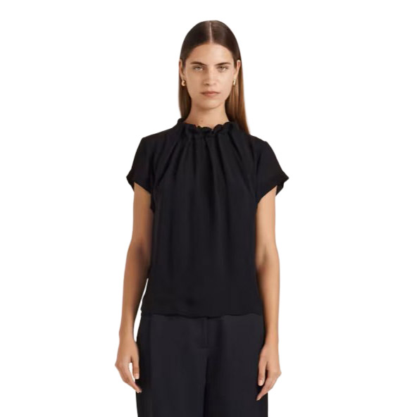 SABA Willa High Neck Ss Top
