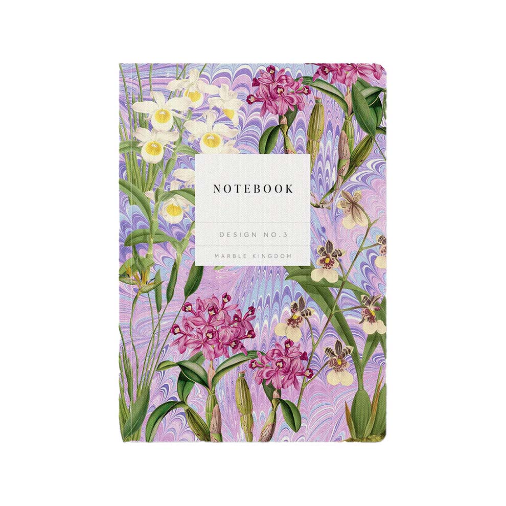 Oh Deer Kaleido Marble Orchids A5 Soft Cover Notebook