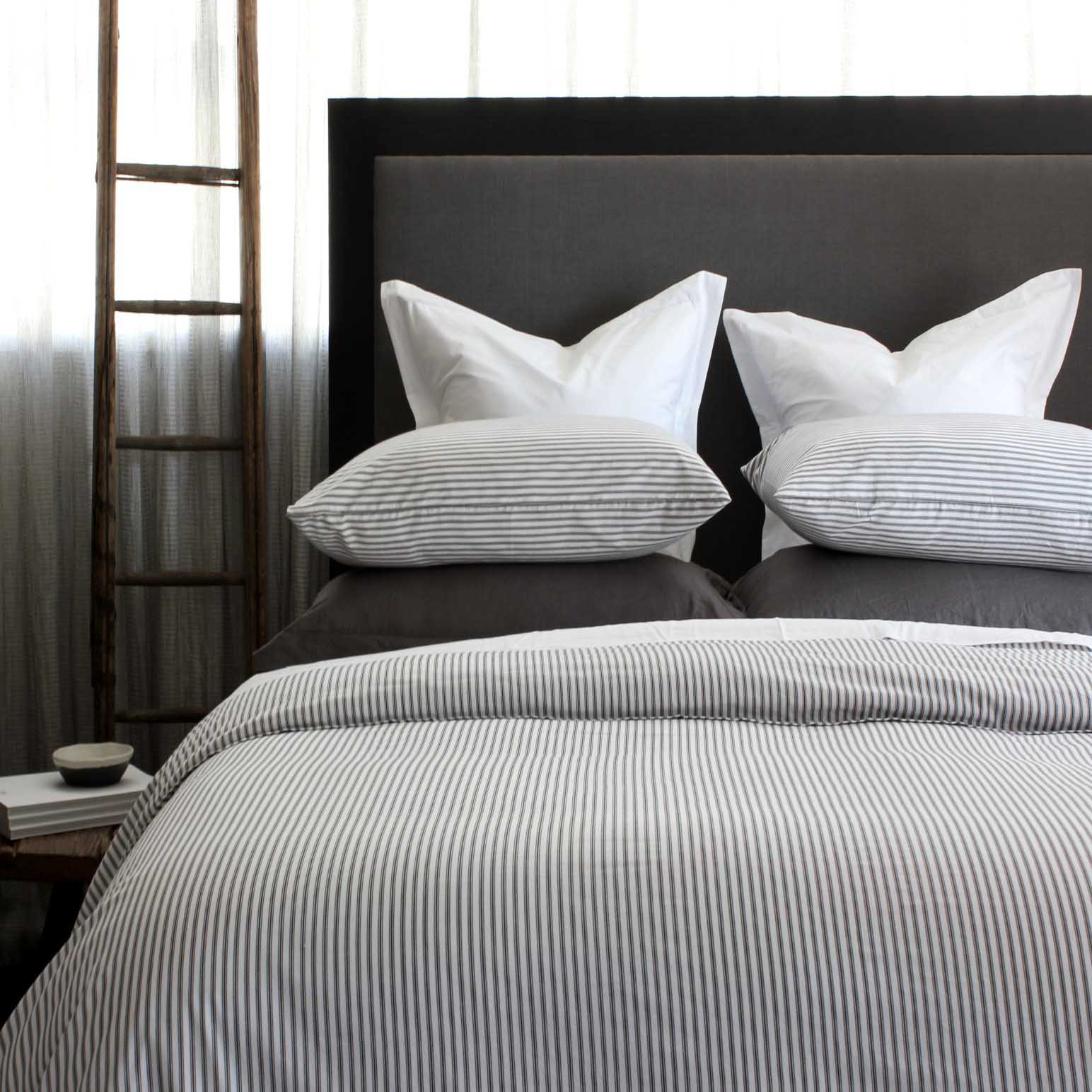 Seneca Classic Ticking Duvet Set