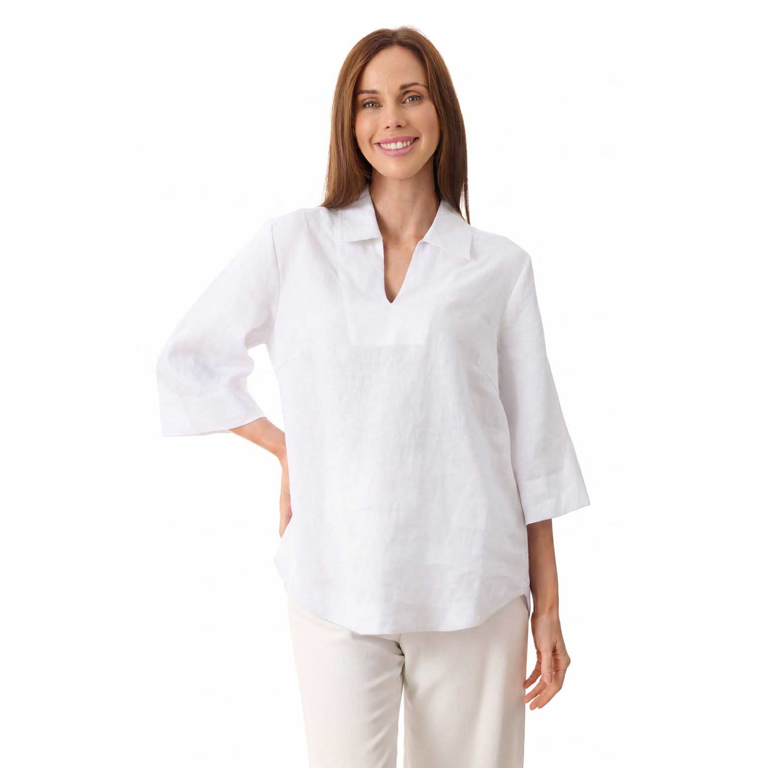 Givoni Linen Popover Shirt