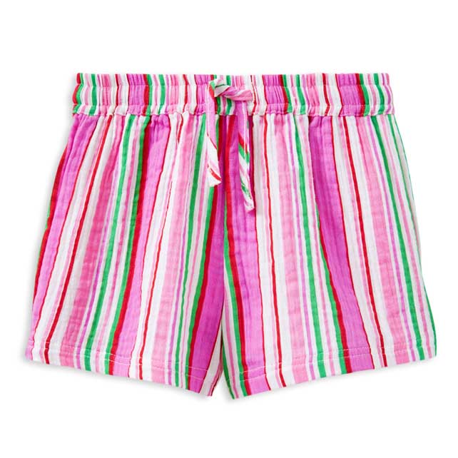 Milky Crinkle Stripe Short