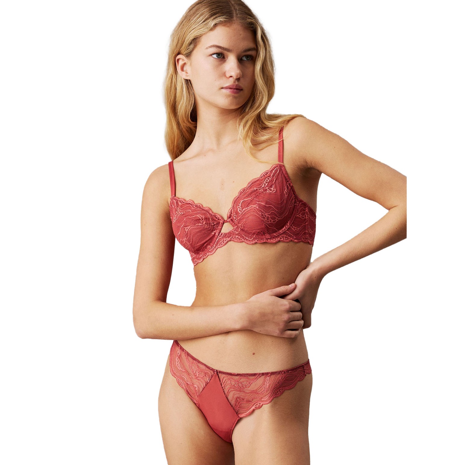 Calvin Klein Sensual Stretch Lace Thong