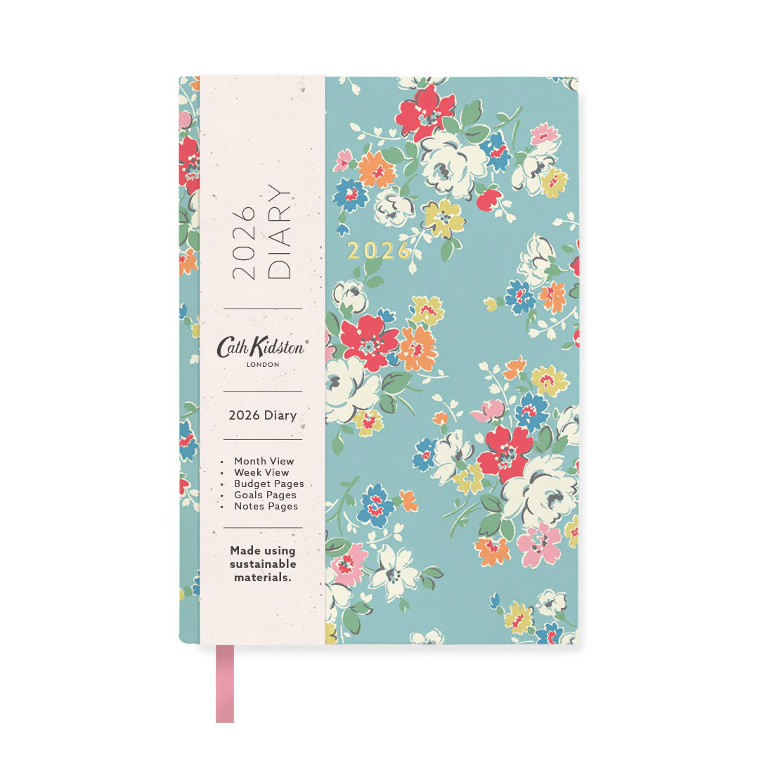 Cath Kidston 2026 Clifton Rose A6 Linen Diary