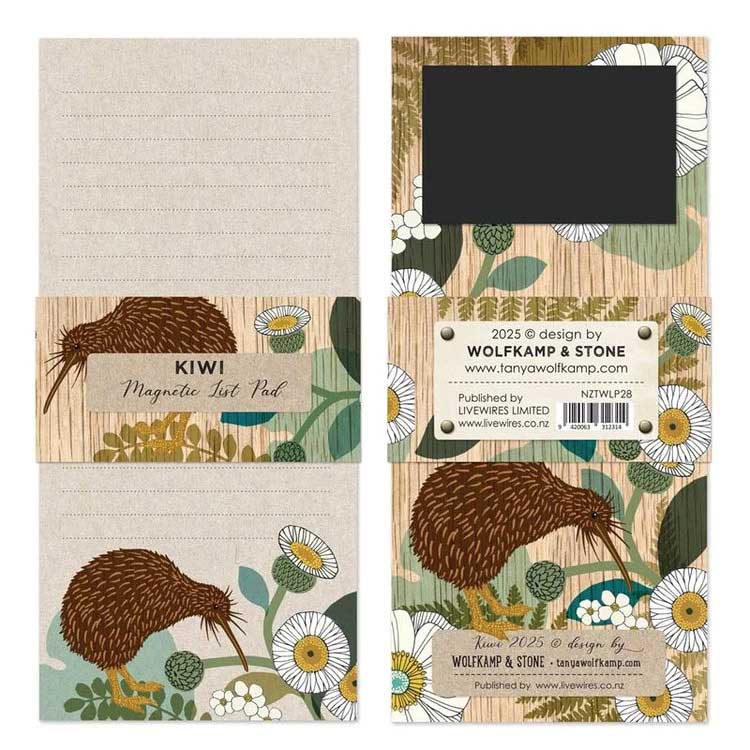 Tanya Wolfkamp Kiwi Magnetic List Pad