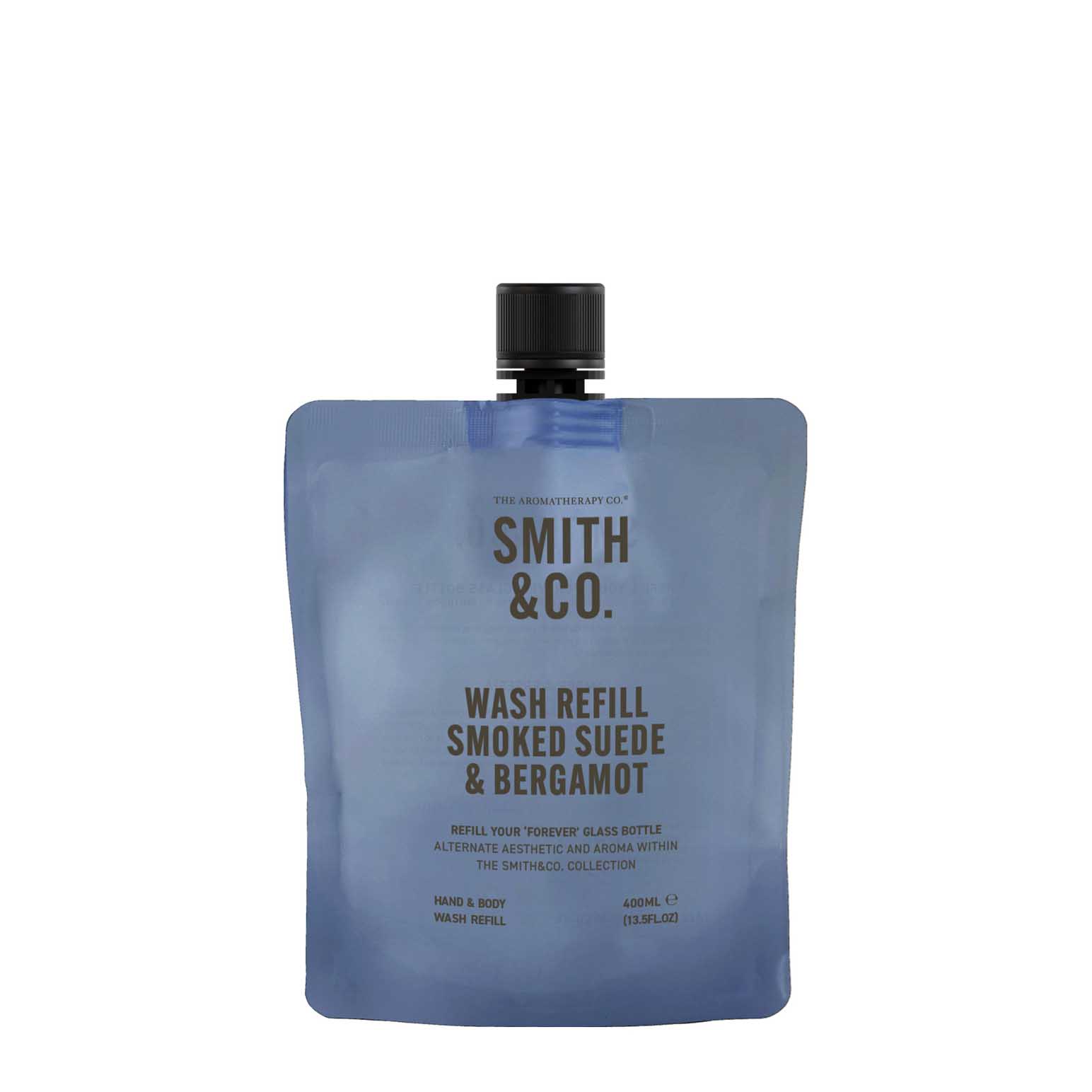 Smith & Co. Wash Refill 400ml - Smoked Suede & Bergamot