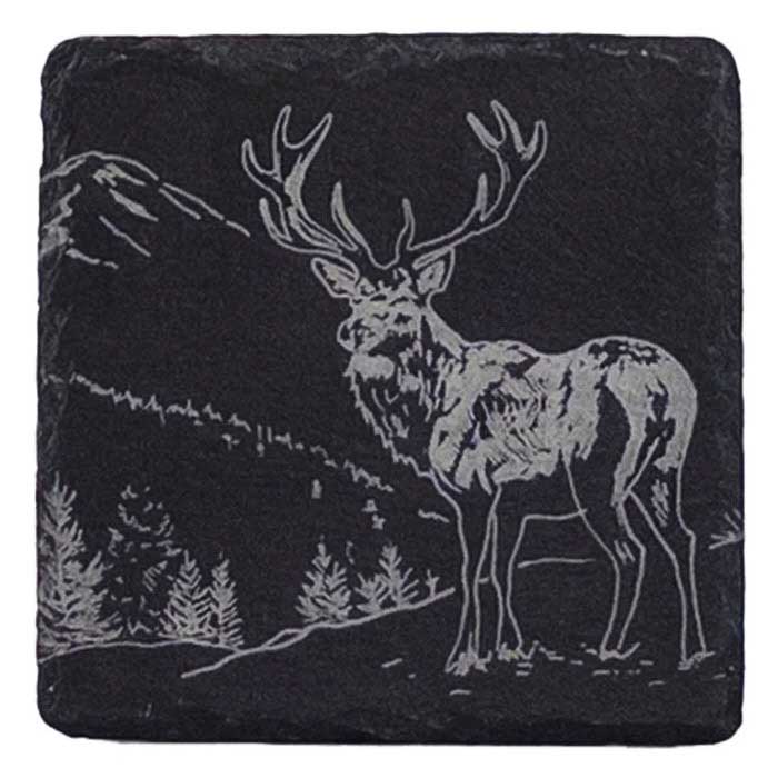 Selbrae House Single Slate Coaster - Scenic Stag
