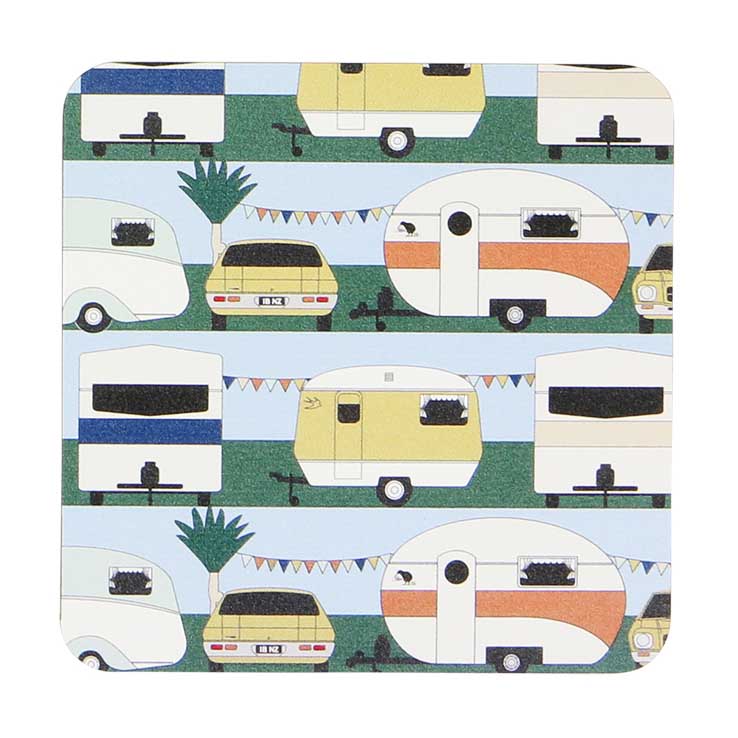 Ian Blackwell Pattern Coaster Single Road Trip