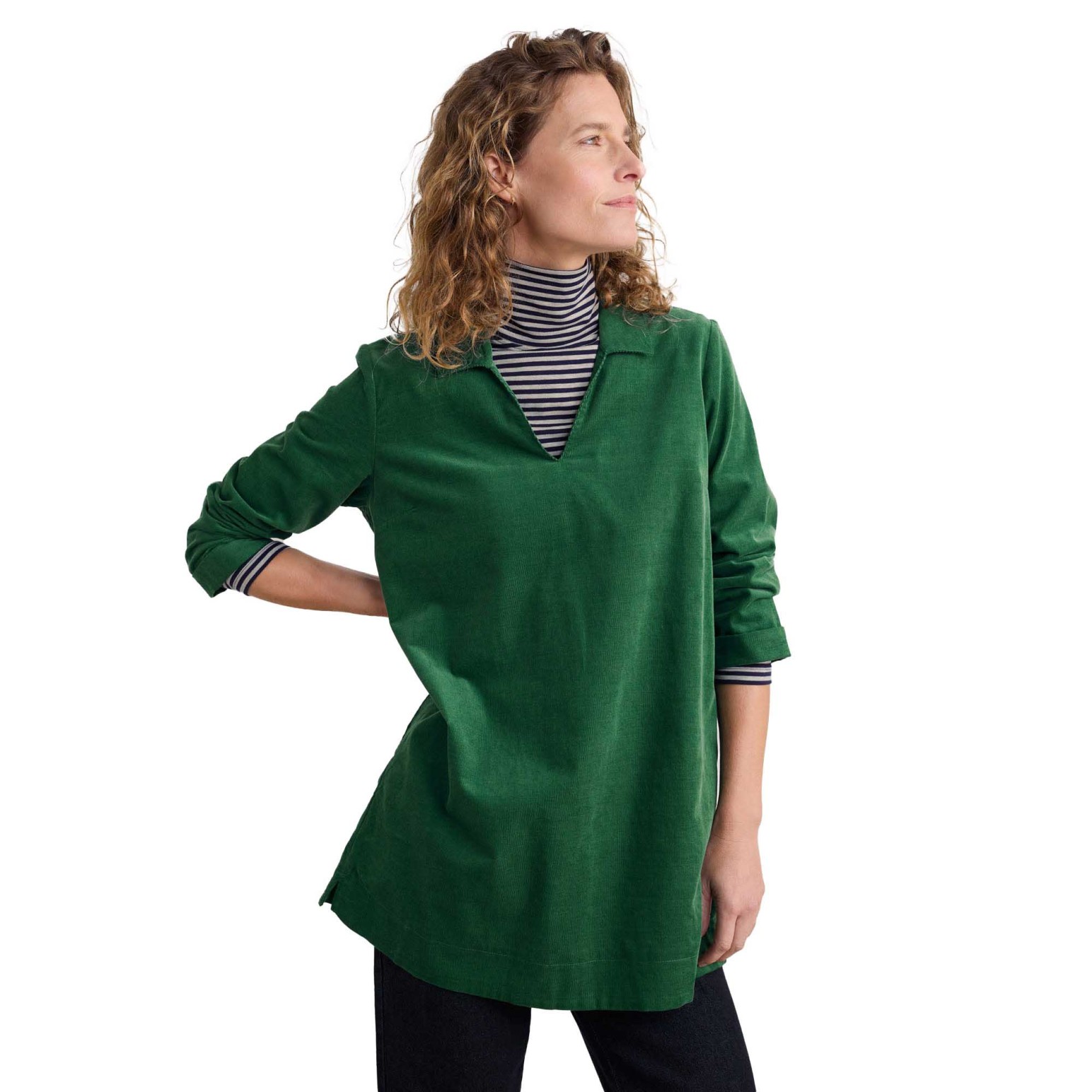 Seasalt Cornwall Lavethan Tunic Evergreen