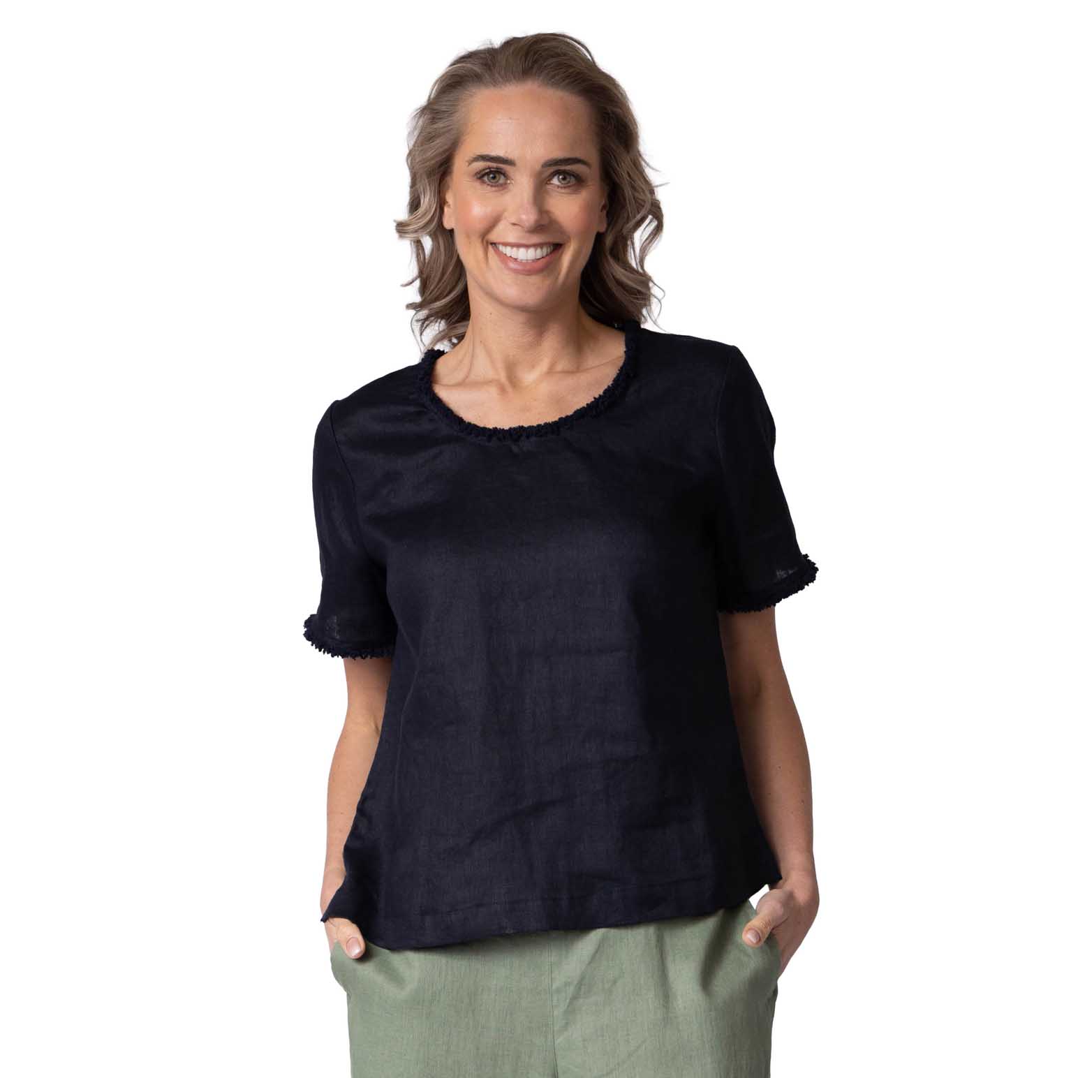 B Essentials By Ballantynes Trimmed Tee