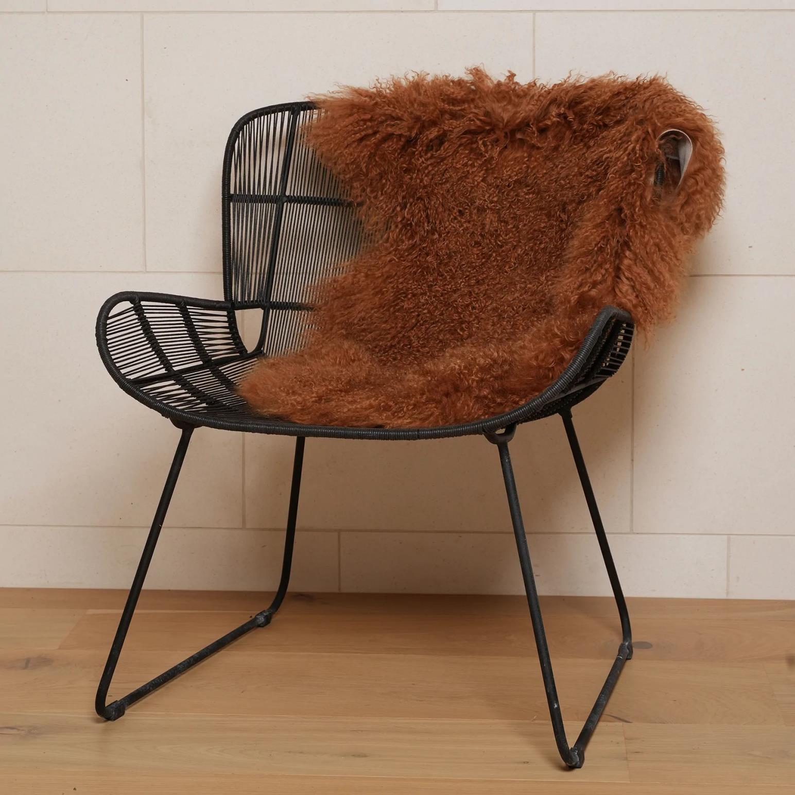 Home Lab Tibetan Lambskin Rug
