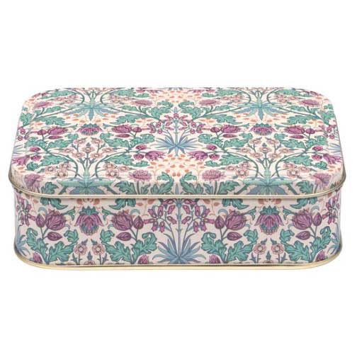 Arts & Crafts Small Rectangular Tin Cream 141x101x75mm