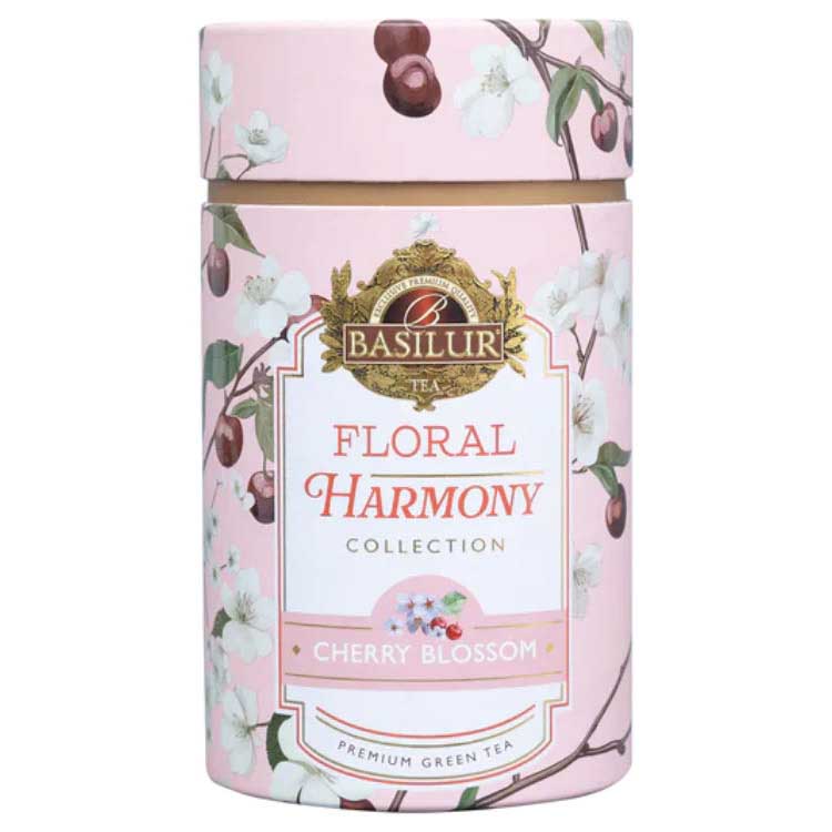 Basilur Floral Harmony Canister Loose Tea 75g - Cherry Blossoms