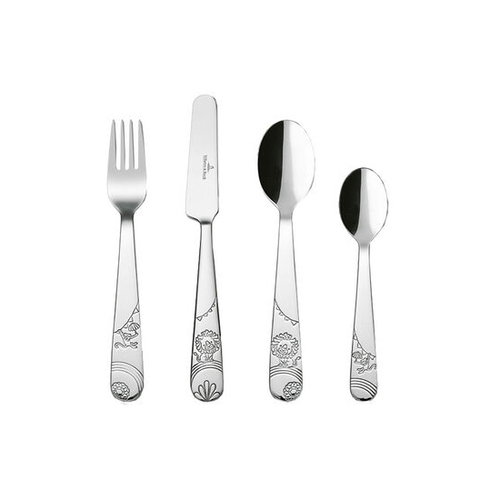 Villeroy & Boch Roar Lion Children's Cutlery Set Of 4 Pieces