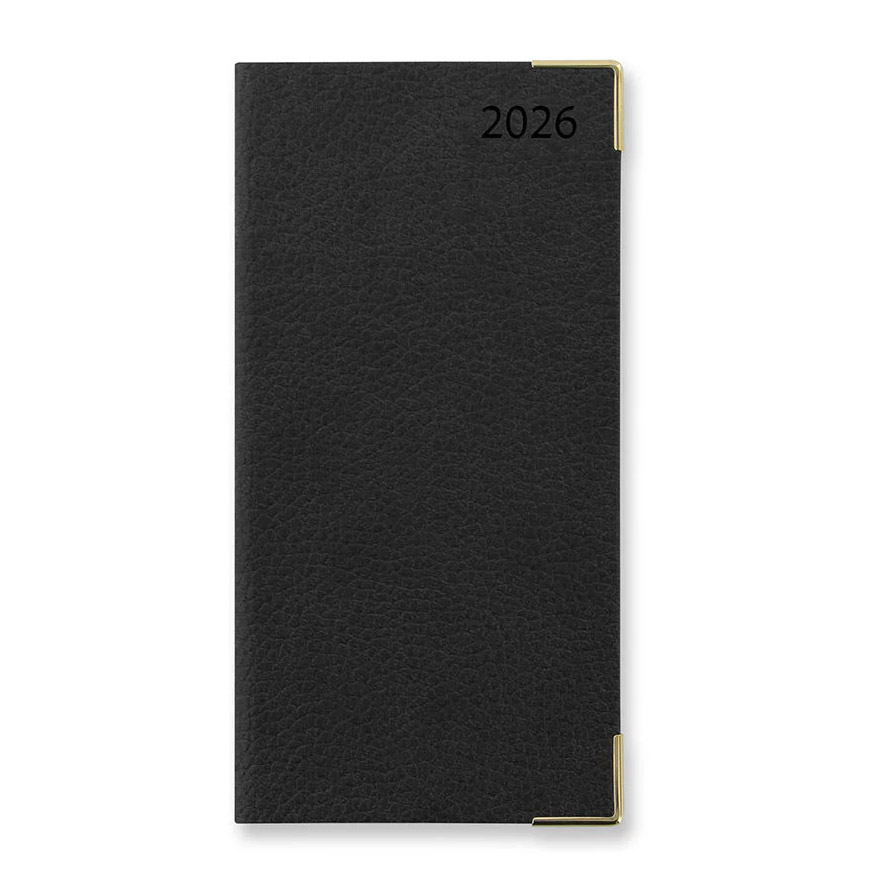 Letts of London Diary Connoisseur Slim WTV English Black 2026