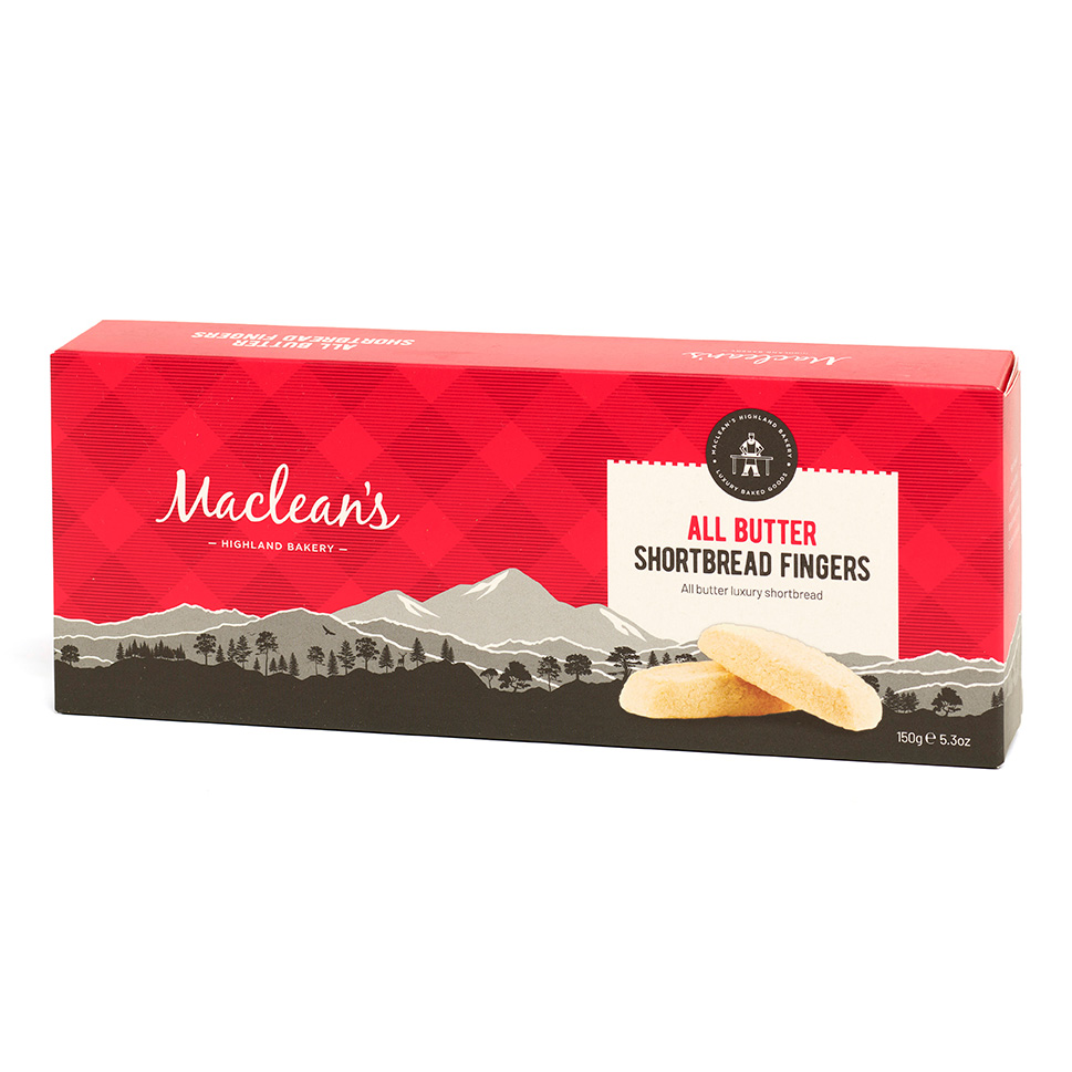 Macleans Highland Bakery Luxury Shortbread Fingers 150G