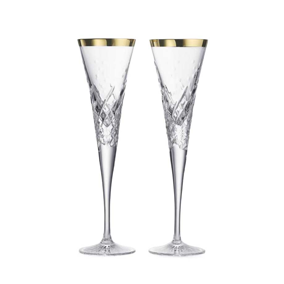 Waterford Celebrations Toasting Flute 145ml Gold Set of 2