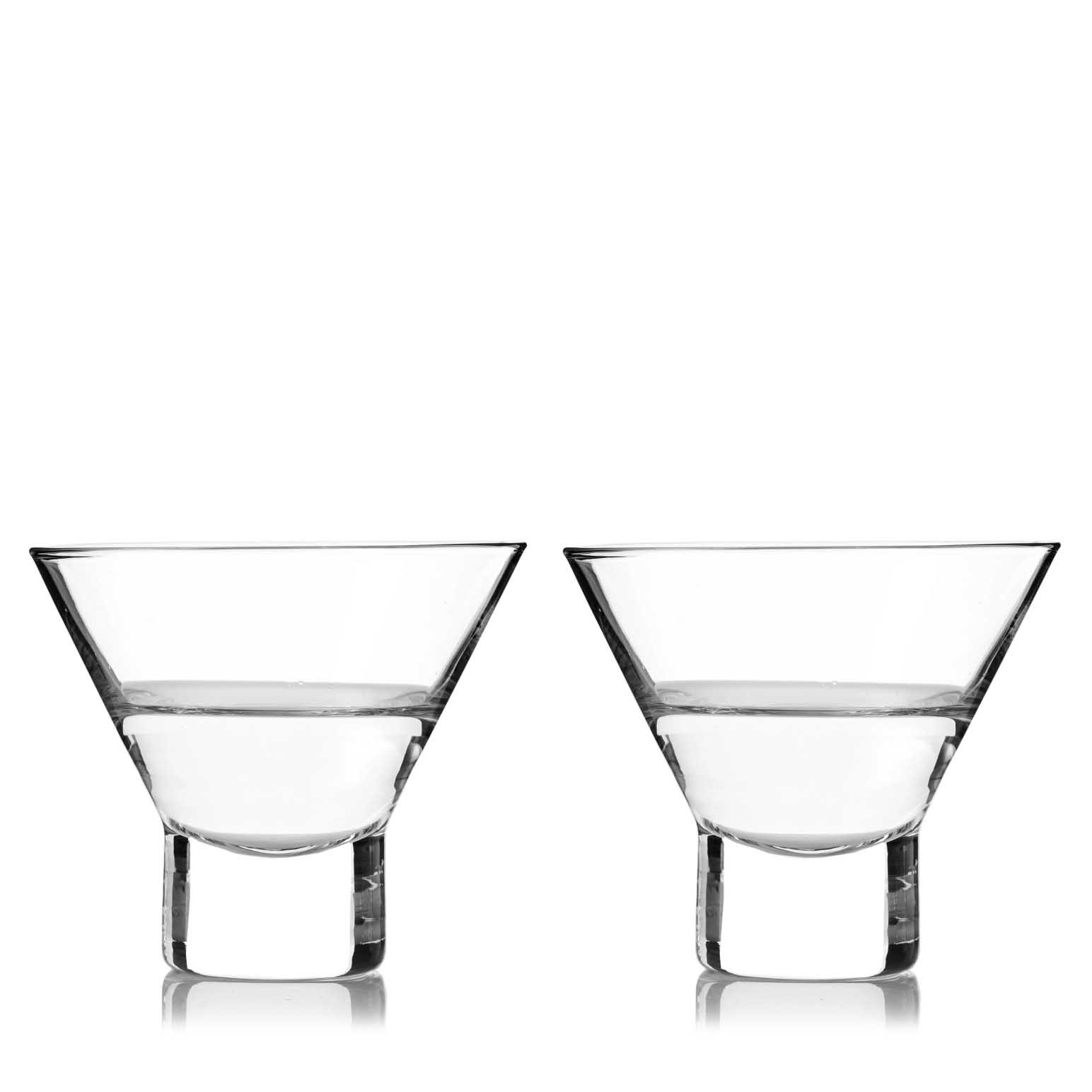Viski Raye Stemless Martini Glasses